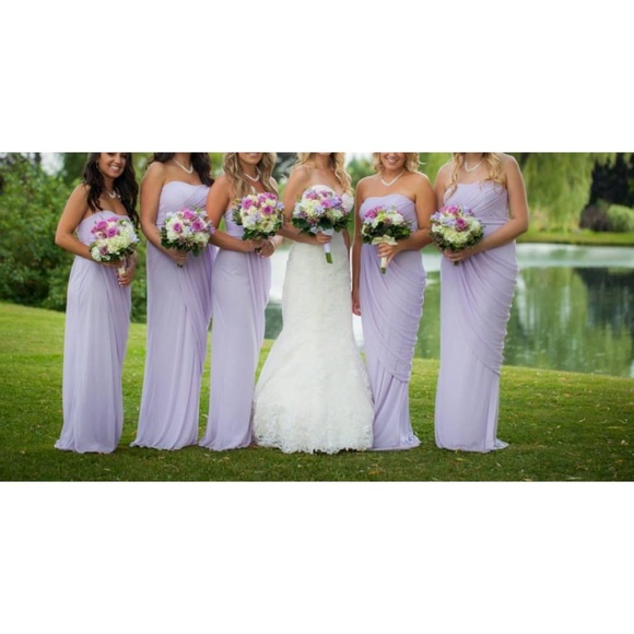 David’s Bridal lavender IRIS bridesmaid dress - Picture 4 of 8